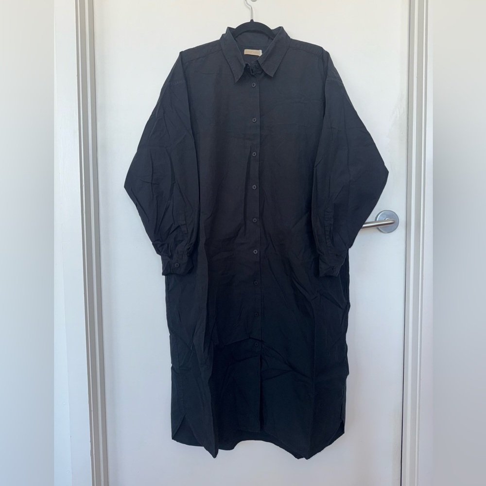 Jesse Kamm Black Shirt Dress